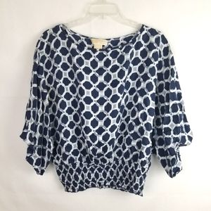 Michael Kors Circles Rings Blouse Top Womens S Casual Going Out Party New Money